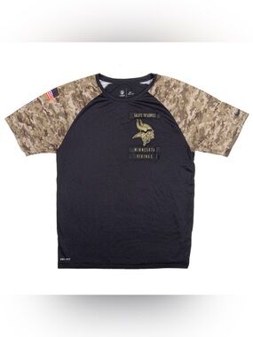 Nike Black Short Sleeve Salute to Service Minnesota Vikings Tee